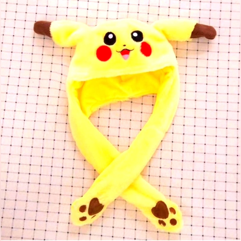 Pikauchu kids hat with flapping ears